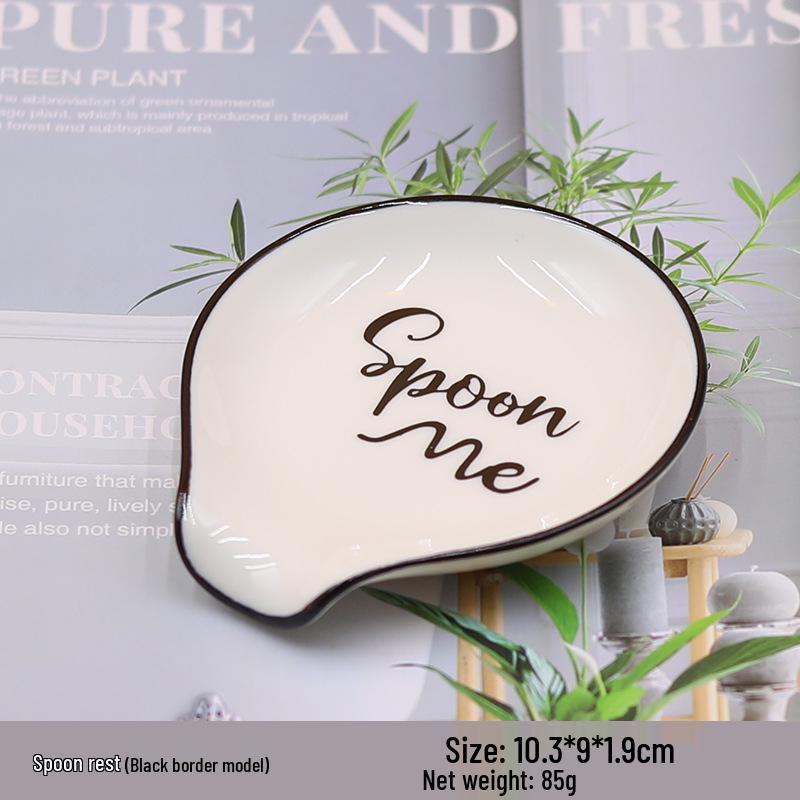 Ceramic Spoon Rest & Holder - Creative Thickened Design for Restaurant or Home