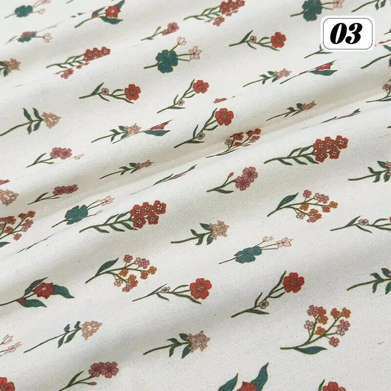 Bomull Linne Tyg Kinesisk Stil Retro Tryckt Klänning Hanfu Sömnad Hantverk DIY Cheongsam Klänning Hanfu Sömnadstyg Kläder Försörjning