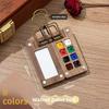 Portable Watercolor Set Travel Palette Sketchbook Brush Pens Binder Clips For Artists Students Painting Tools Drawing Supplies