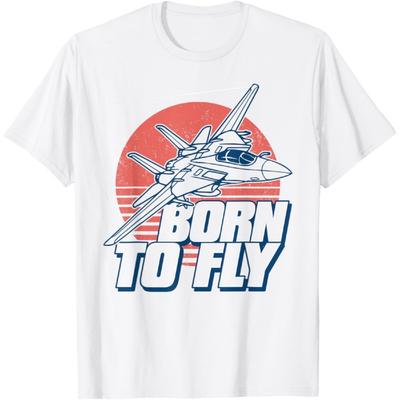 Born To Fly Fighter Jet Plane Kids Boys Airplane T-Shirt
