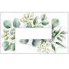 Light Switch Decal Green Leaf Vinyl Stickers Plant Leaf Design Waterproof