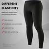 Men Thermal Pants High Elasticity Mid Waist Soft Warm Soft Thick Plush Solid Color Firm Stitching Ankle Length Underwear Pajama