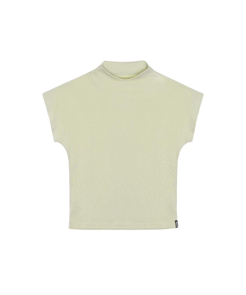 Nigaennikol Half Neck Slim Top_Khaki Beige