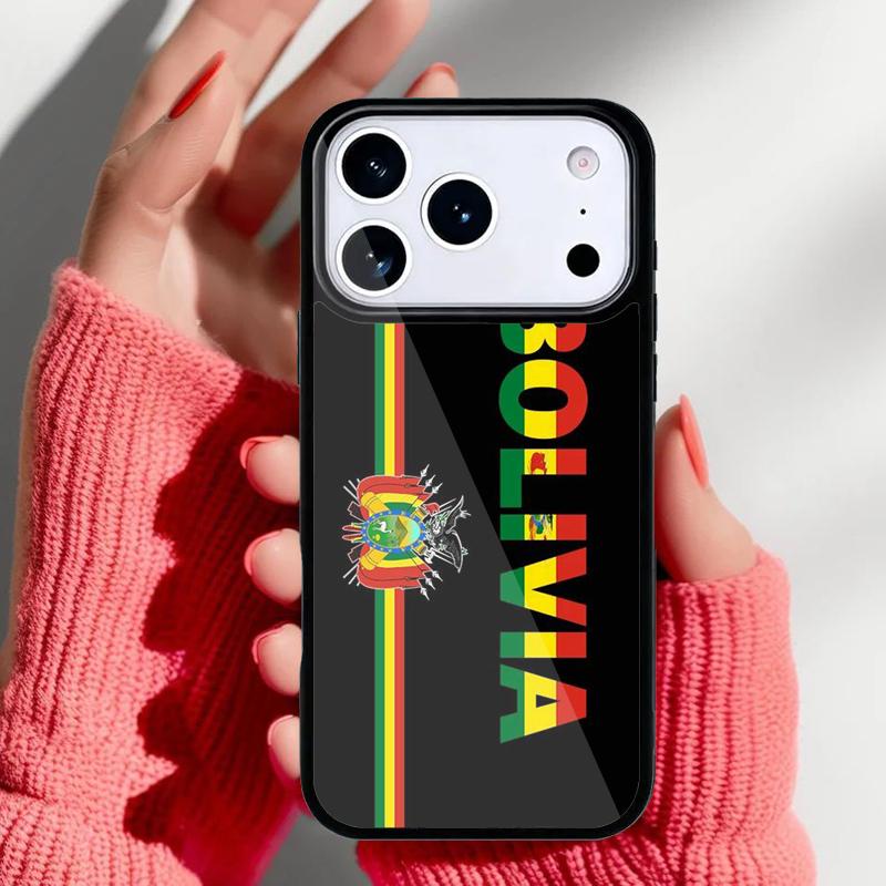

Bolivia Flag Phone Case for iPhone 17 16 15 14 13 Pro Max Back Cover for 12 11 Pro Coque iPhone17