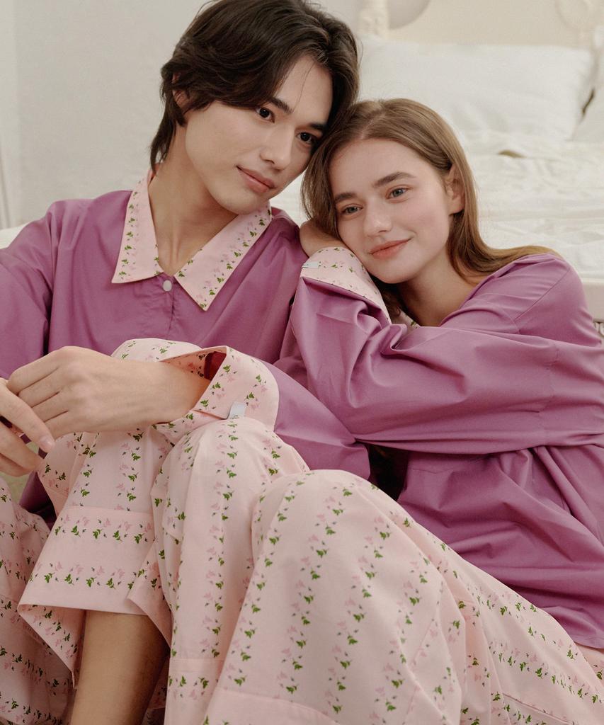Opeuawoobeuje [2Set] Camilla Bird Long Sleeve Pajama Set