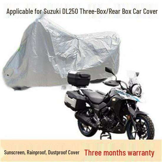

Утолщенный трехсекционный чехол для защиты от солнца для мотоцикла Suzuki DL250 DL250 Three-Box Version [Black]