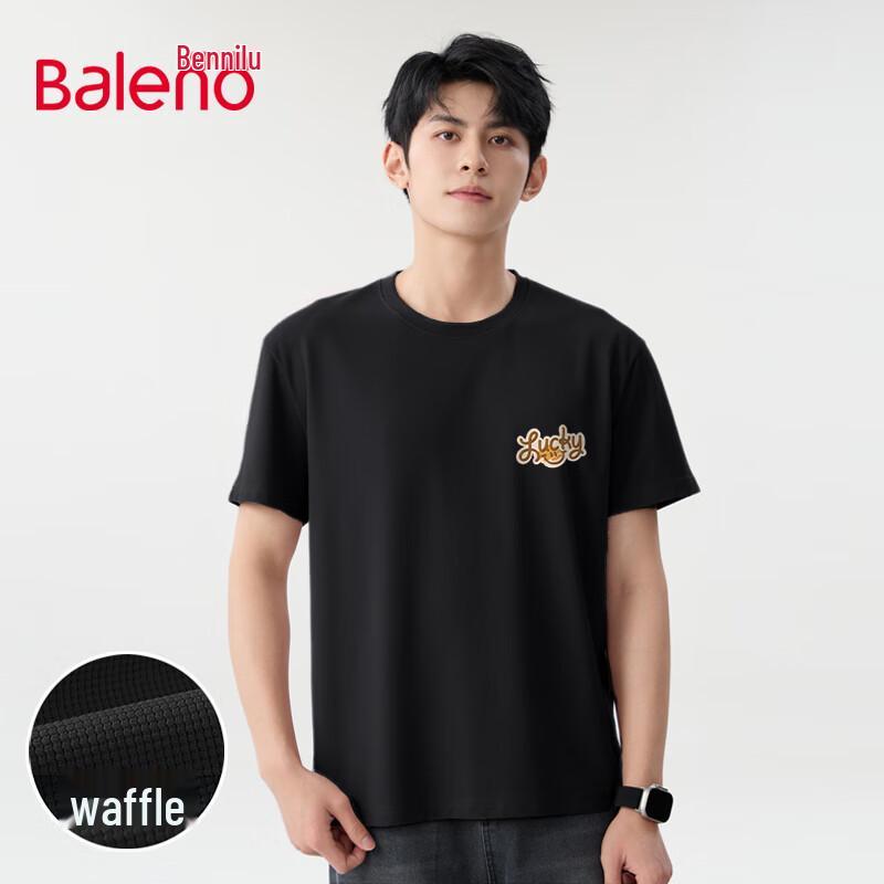 Baleno Men s Waffle Knit Graphic Short Sleeve T-Shirt XL