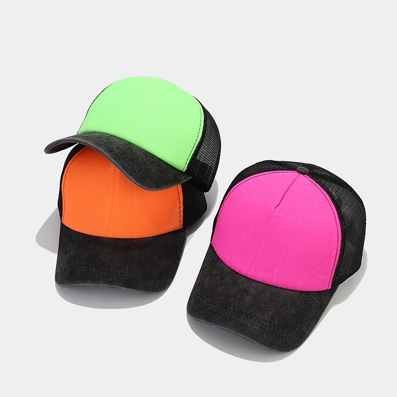 Casquette de Baseball unisexe en coton délavé, couleur riche, pour hommes et femmes, chapeaux de camionneur décontractés, nouvelle collection