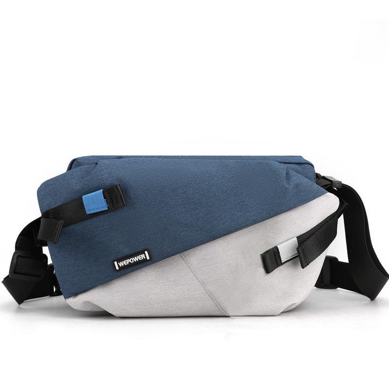 New Men's Crossbody Bag, Large Capacity Mailman Bag, Single Shoulder Men's Bag, Trendy Brand Chest Bag, Cycling Functional Bag