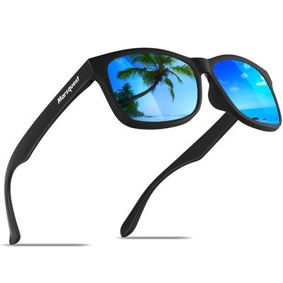 Sunglasses for Polarized Ultra Lightweight HD Polarized UV Mirror Wellington Storage Bag Included [MARSQUEST] Driving, Sunglasses, 18g, Anti-Impact,