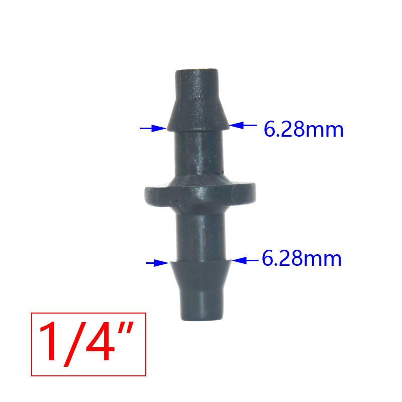 50pcs 1/4'' 1/8'' 6mm Garden Water Connector Elbow End Plug Straight Barb For Garden Hose Irrigation System
