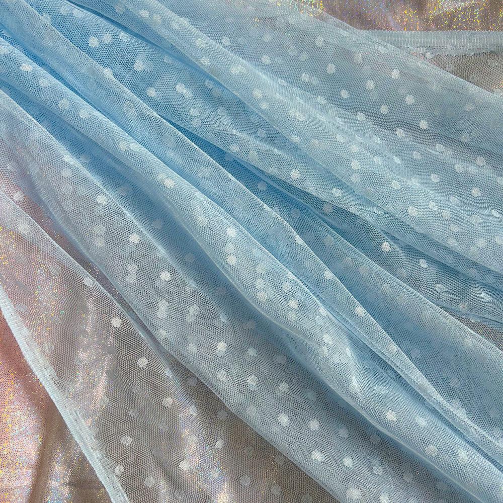 Polka Dot Tulle Mesh Fabric 100x150cm Jacquard Net Cloth for DIY Apparel Women Dress Prom Skirt Handmade Craft Sewing Materials