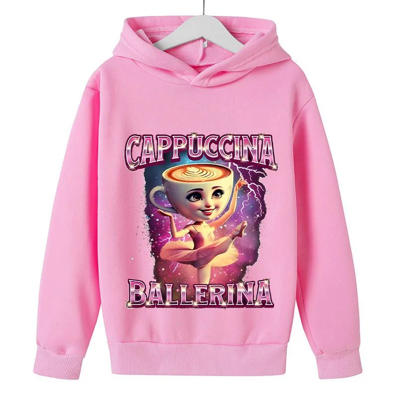 Otoño Estampado Italian Brainrot Sudadera con Capucha Infantil Moda Casual Sudadera de Niño Niña Harajuku Manga Larga Niño Divertido Cálido Jersey