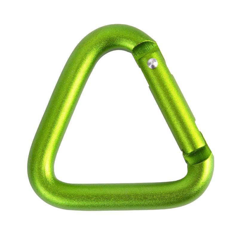 1pz Moschettone Triangolare Campeggio all'Aperto Escursionismo Portachiavi Clip a Scatto Gancio Fibbia Bollitore Moschettone Accessori Sportivi all'Aperto