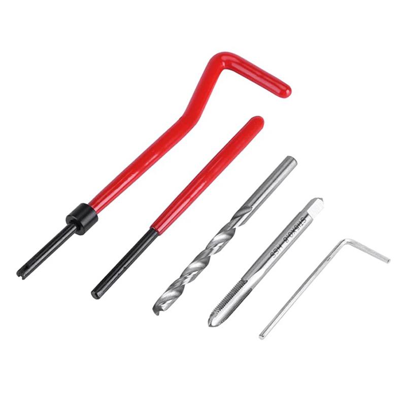 Kit de herramientas de reparación de hilos, 15/20/30 Uds., M5/6/8 para restaurar hilos dañados, llave inglesa, broca helicoidal, herramientas de reparación de automóviles, palanca