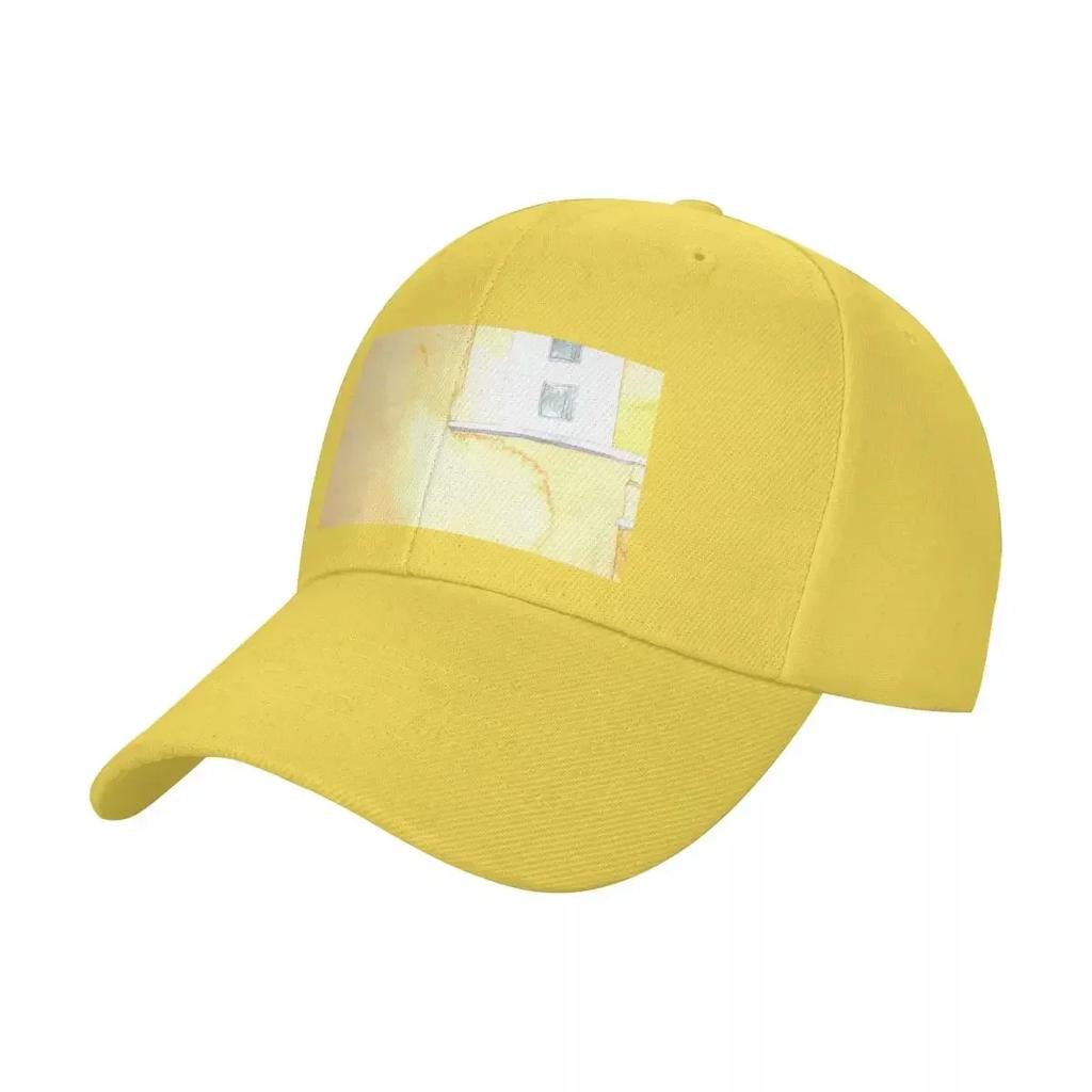 The Happy Yellow House' Baseball Cap Sports Cap Rave Brand Man cap summer hat Golf Wear Men Women's