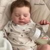 BZDOLL Cloth Body Vinyl Limbs 50CM 3D-Paint With Visible Veins Reborn Baby Sleeping Doll Toy For Girl Lifelike Collectable Doll Handmade Birthday Gift