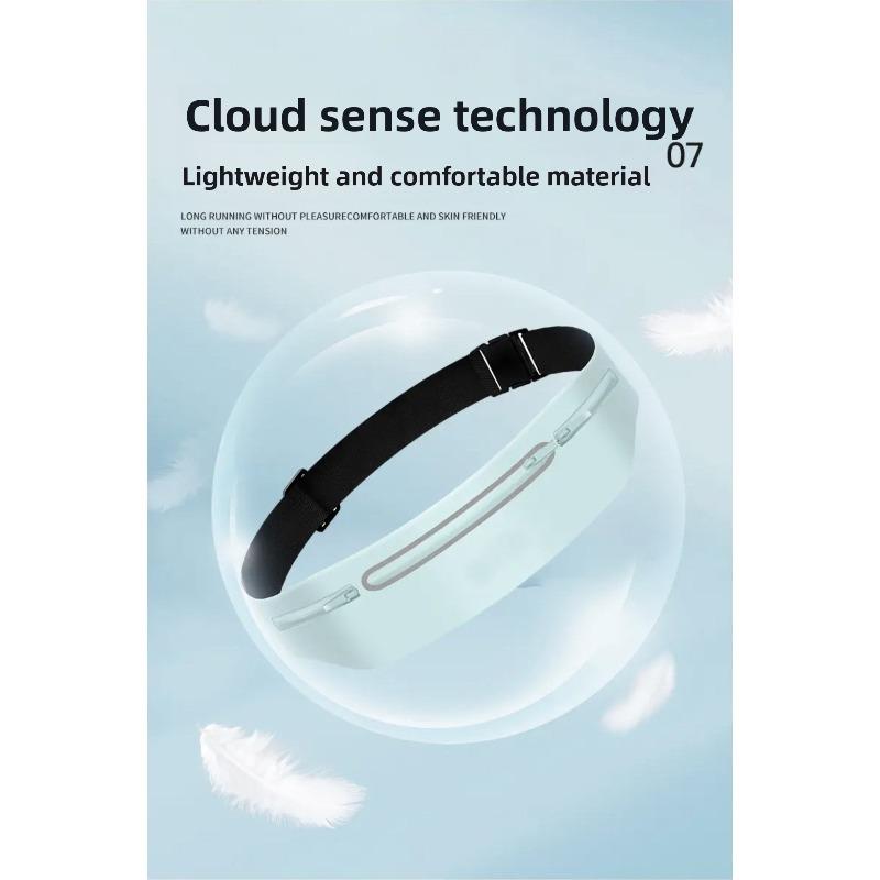 Lightweight Running Waist Bag Mobile Phone High-elasticity Belt Morning Running Fitness Invisible Multifunctional Belt for Women and Men