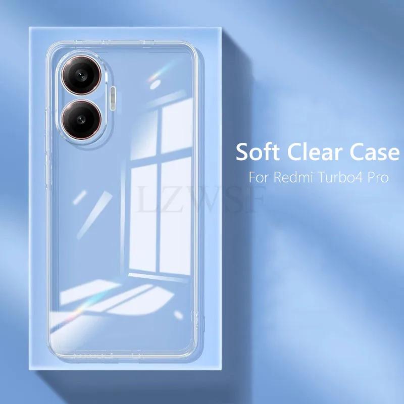 For Redmi Turbo 4 Pro Simple Slim Soft TPU Clear Transparent Phone Case For Xiaomi Redmi Turbo 4 Pro 5G Cover Fundas Capa