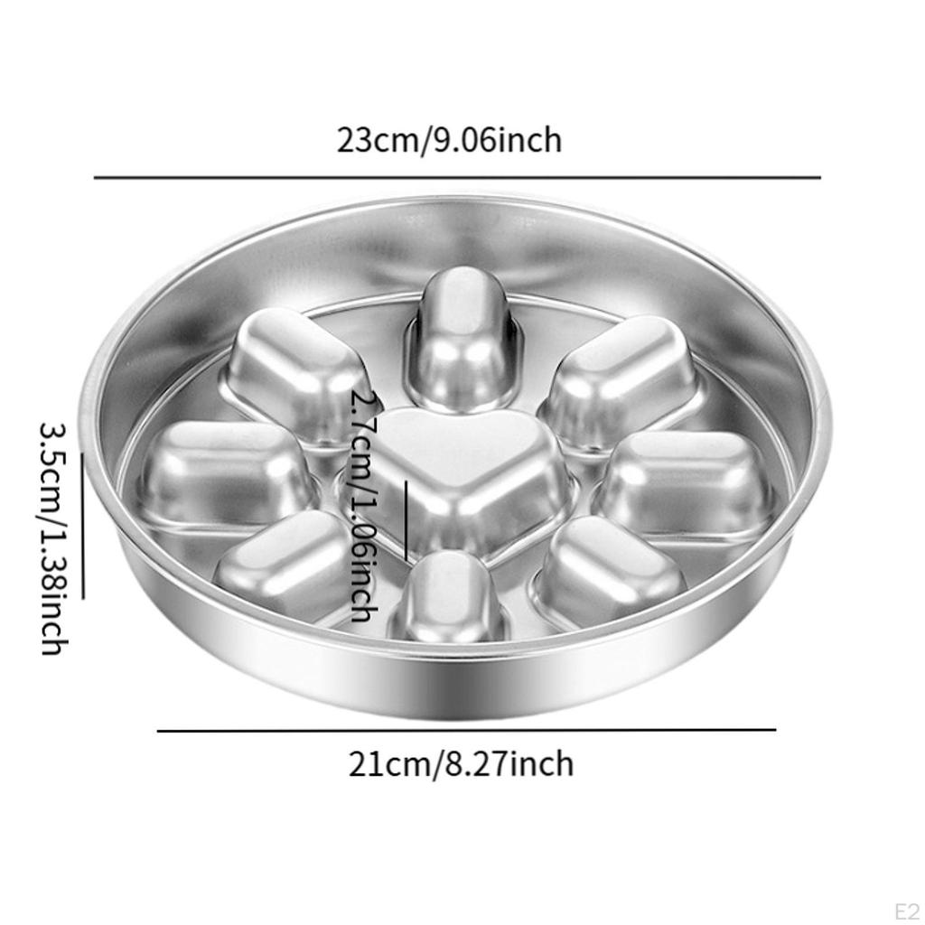 Slow Feeder Dog Bowl Water Dispenser Portable Stainless Steel Thickened Double Sided Use Pet Feeding