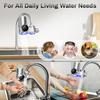 Faucet Mount Water Filtration System, LED Digital Display Faucet Tap Water Filter, NSF Certified to Reduce Chlorine Heavy Metals and Bad Taste w/13