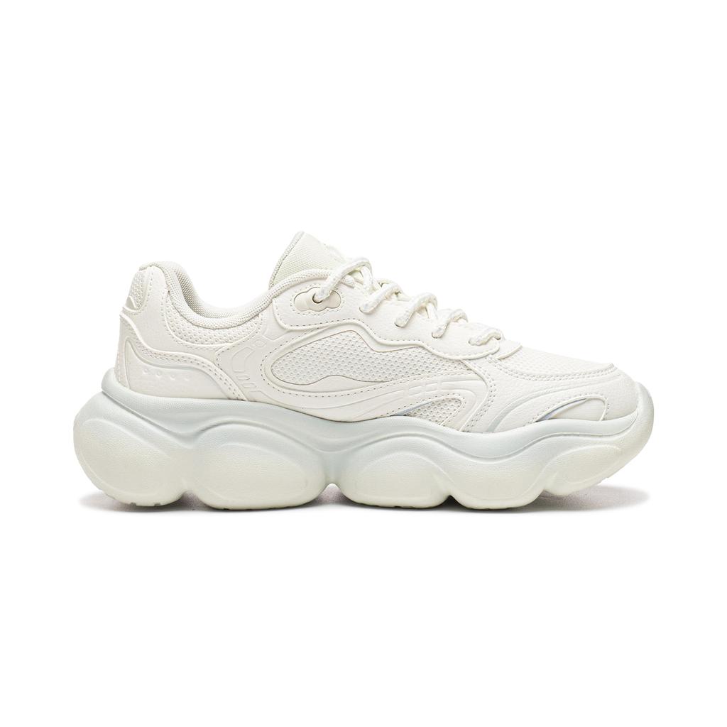 Sneakers Li-Ning Cloud Casual Shoes Women's Low-top Coconut Milk White