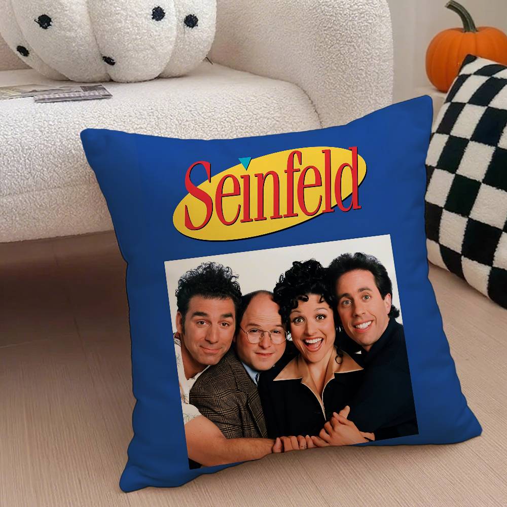 Vantage Movie S-Seinfeld Kissenbezug Anti-Hausstaubmilben Kissenbezug Unsichtbarer Reißverschluss Seidig Kurzer Plüsch Sofakissenbezug