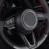 Car Steering Wheel Trim Circle Sequ Cover Sticker Moulding For Mazda CX-3 CX-5 2 Demio M3 Axela M6 Atenza 2017 2018