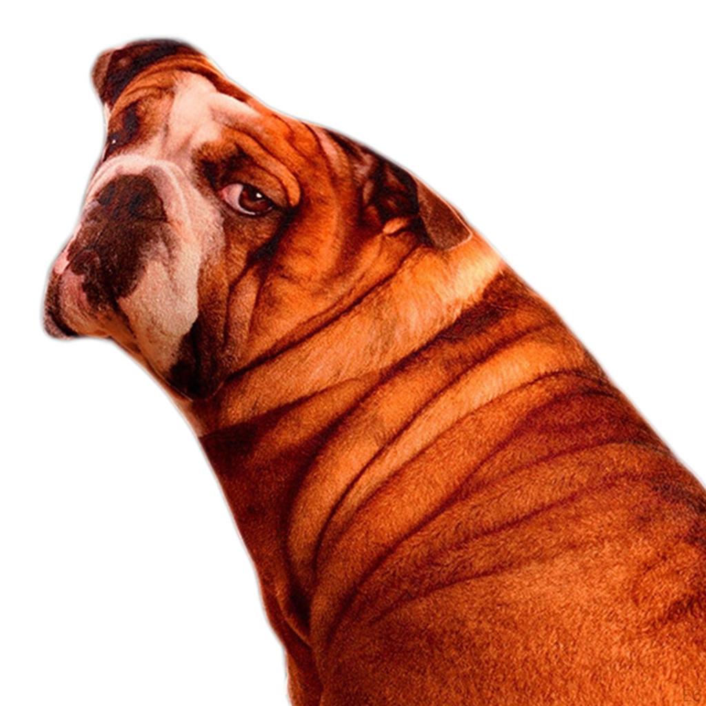 Animals Dog Pattern Plush Throw pillow case, Durable Filled with PP Decorative for Living Room