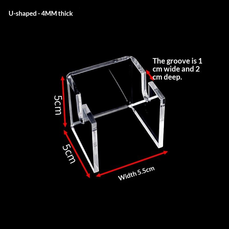 1pc Hand Fan Display Stand Bracket Clear Acrylic Holder Storage Support Foldable Fan Stand Holder Space-Saving Desk Organizer