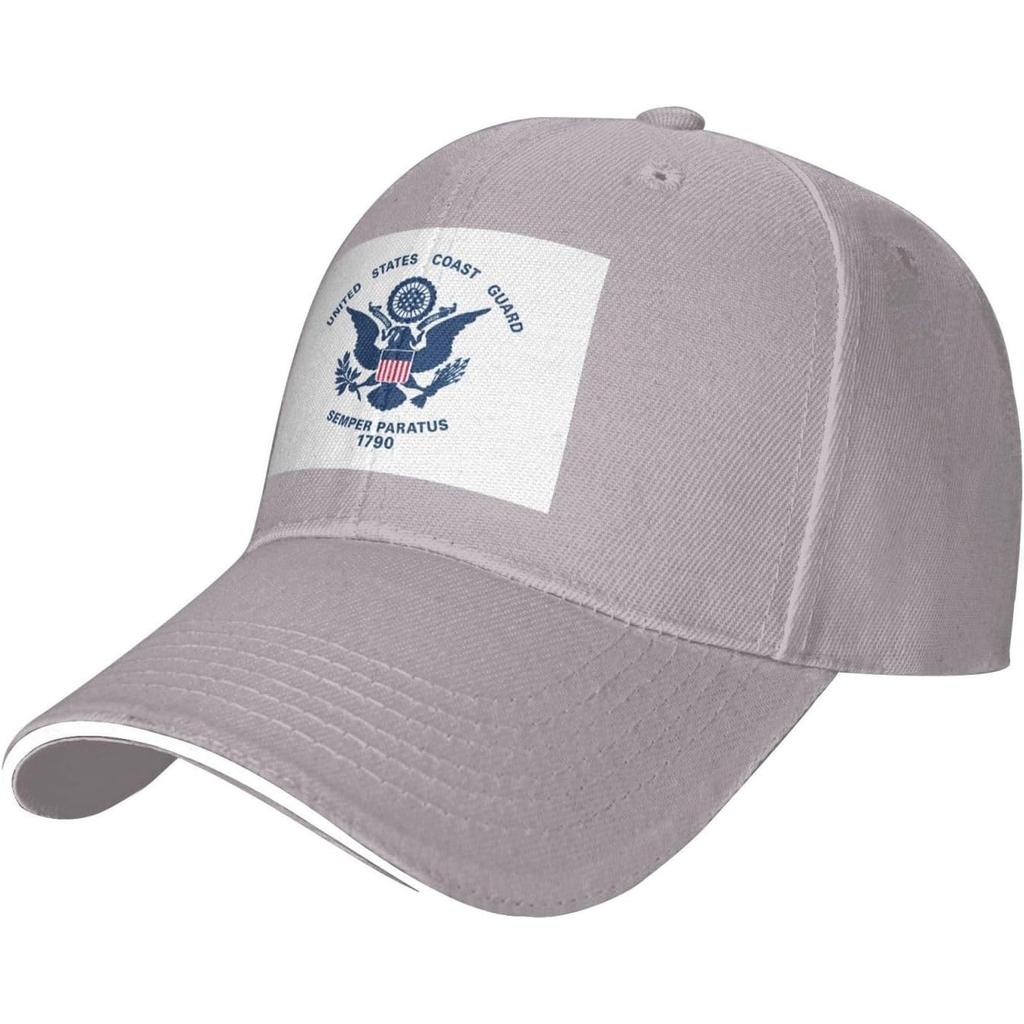 US Coast Guard Semper Paratus Emblem Baseball Cap Polyester Sun Hat Adjustable Trucker Cap Adult