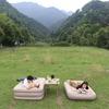 Portable Inflatable Camping Bed - Single/Double Person Outdoor Seat Cushion