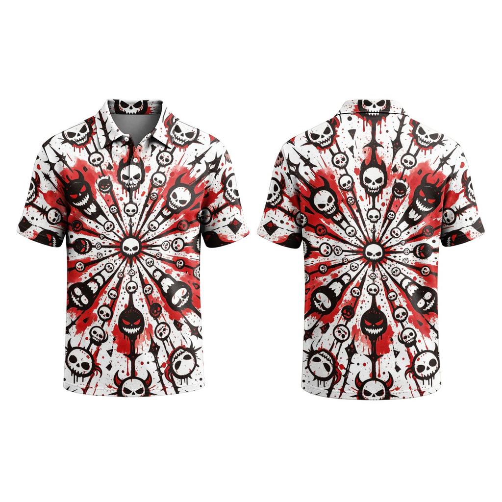 Men's Halloween Print Short Sleeve T-Shirt