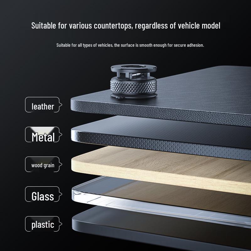 Multifunctional Rotating Folding Magnetic Car Dashboard Mount with Suction Cup for Navigation Devices