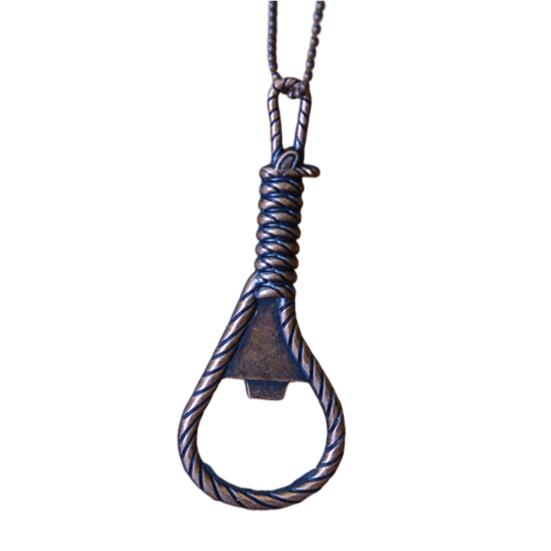 Zinková slitina lana klíčenka ve tvaru otvíráku na lahve piva kuchyňský bar restaurace nástroj