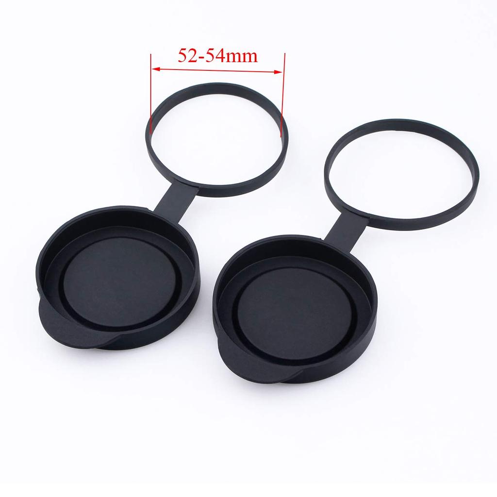 SVBONY 42mm Binocular Objective Lens Protective Fits Outer Diameter Set of 2 Caps, Rubber, 52-53mm Binoculars,
