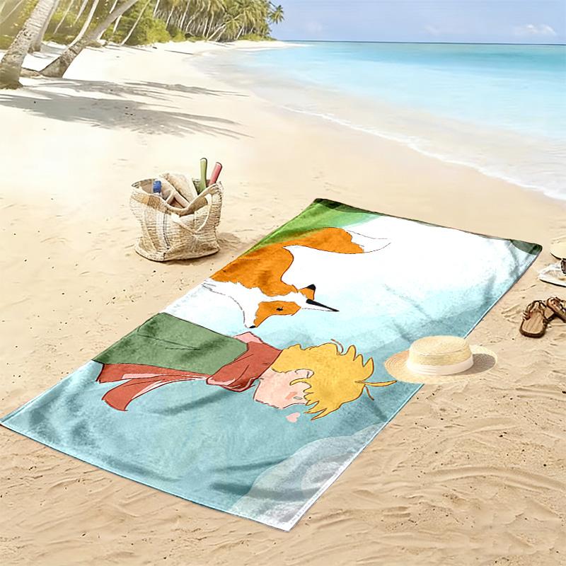 The Little Prince2 Print Beach Towel, Large Soft Quick Dry Towel for Beach Camping Swimming