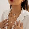 Vintage Irregular Imitation-Pearl Pendant Choker Necklace Women Wedding Bridal Goth Flat Snake Chain Neck Jewelry New