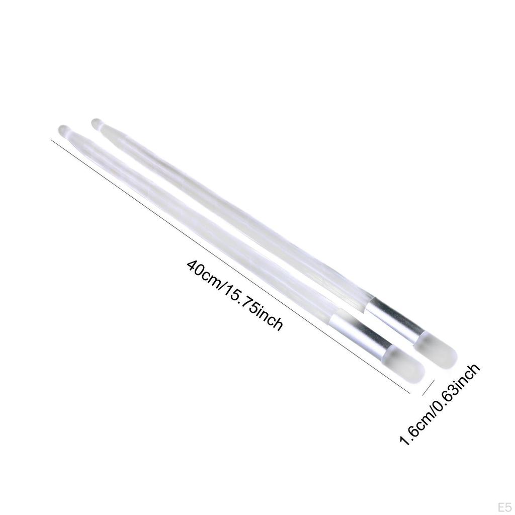 2 Pack Light Up Drum Sticks - Professional Night Glow In The Dark Musical Instrument for