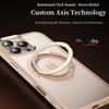 For iPhone 16 Pro Case Rotating Magnetic Kickstand TPU+PC Protective Cover