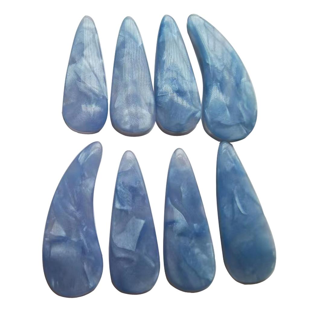 8 Stück Guzheng Fingerplektren Nagelabdeckungen Fingerplektren Nagelabdeckungen Praktisches Musikinstrument Daumenplektren Set Gitarrenplektren