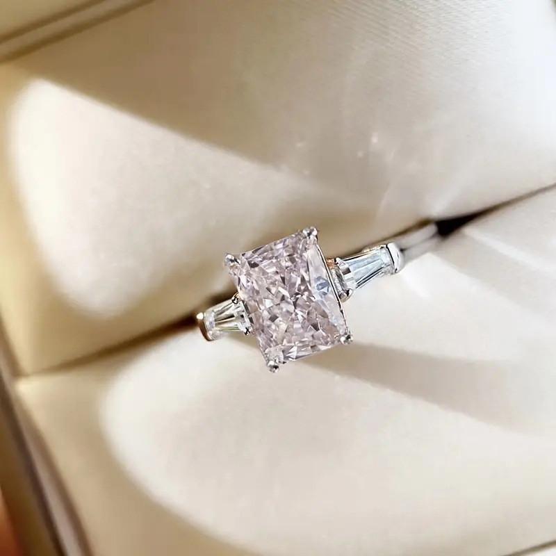 Sterling  Cubic Zirconia Finger Rings for Women Wedding Engagement Party Rings Good Quality Fashion Jewelry