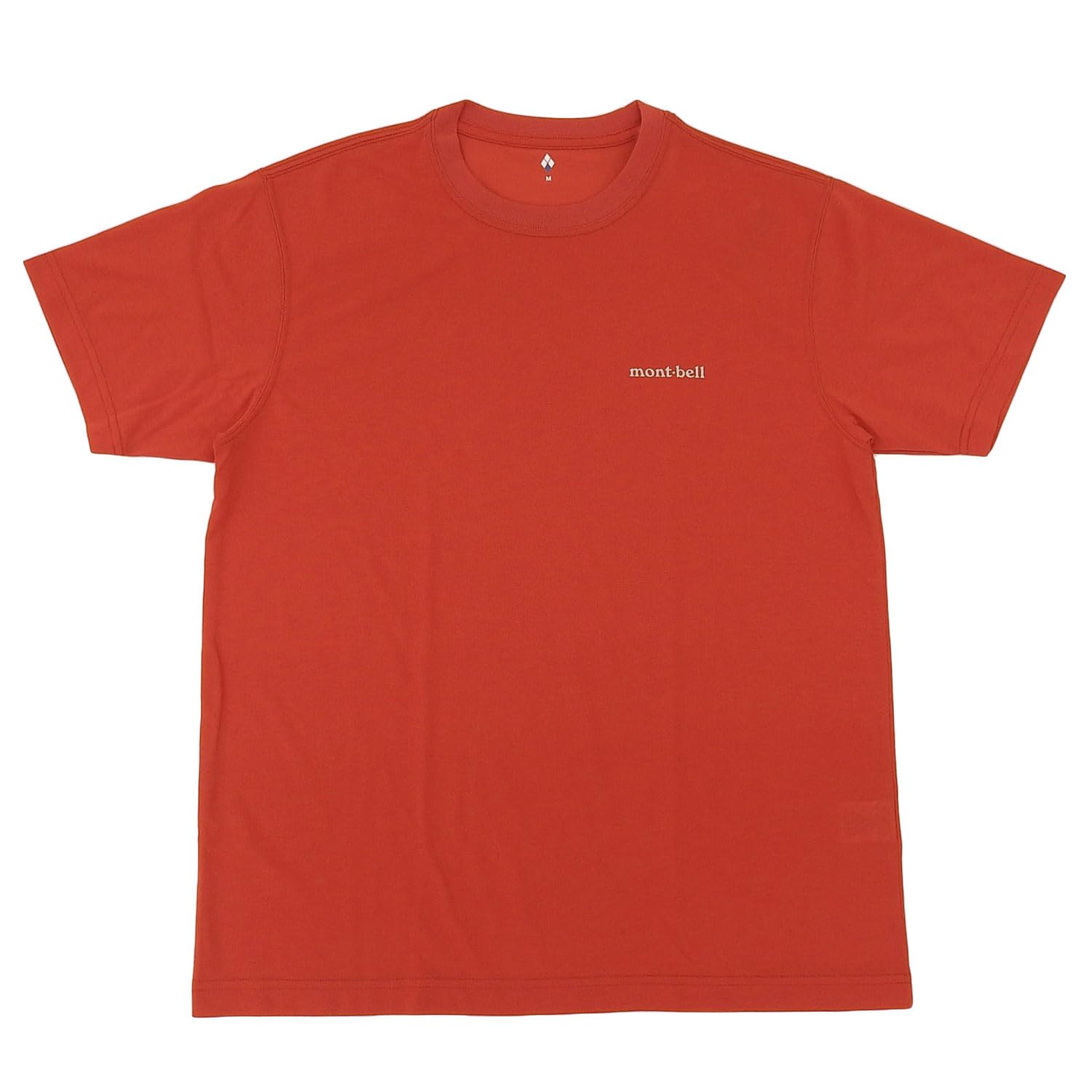 montbell wickron men s short sleeve t-shirt red s