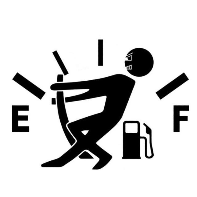 Funny Car Sticker Pull Fuel Tank Pointer To Go All Out  Reflective Vinyl Car Sticker Decal DIY Adhesive Car Styling Accessories