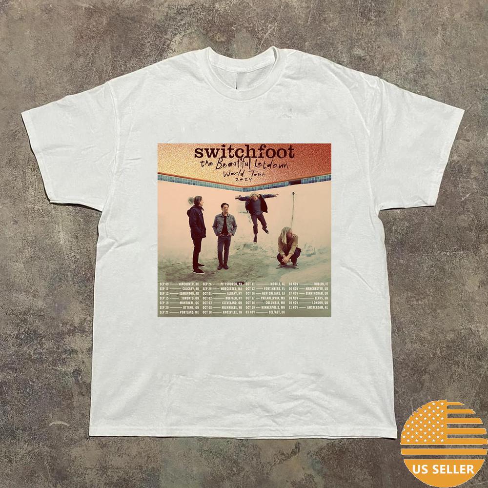 Switchfoot The Beautiful Letdown World Tour 2024 T Shirt Full Size S-5XL Unisex T-Shirt XXXXL