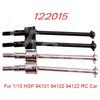 RC 2PC 122015 166015 188015 Metal Universal Dogbone CVD Drive Shaft For 1/10 HSP 94101 94102 94122 94155 94166 94177 94170 94188