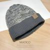 Cold Hat Men's Autumn and Winter Korean Style Warm Knitted Hat Japanese Versatile Plus Velvet Ear Protection Wool Hat Women's Head Hat