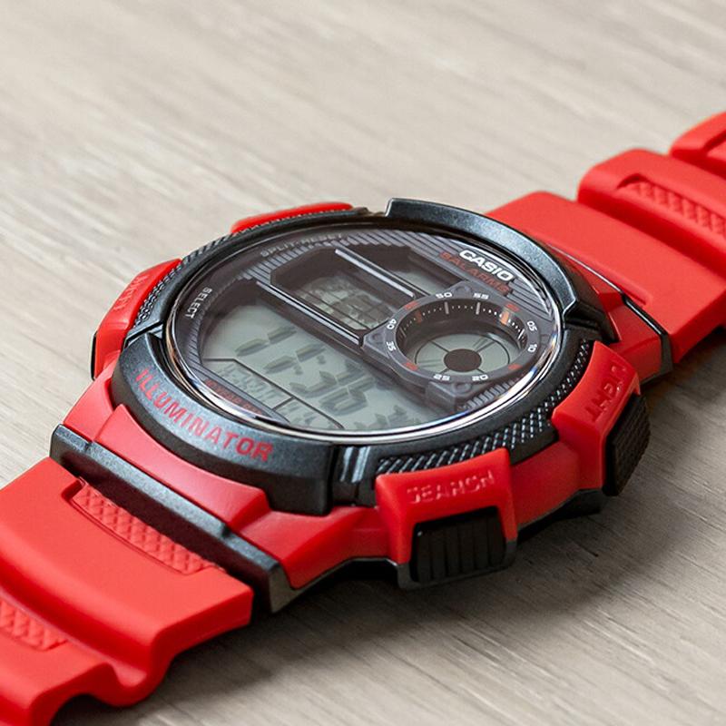 Casio Men YOUTH Red Watch AE-1000W-4A AE-1000W-4A