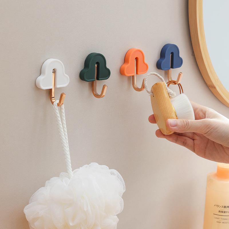Hakenkleber Starkes Lager Nicht stanzender Haken Badezimmer Wand Handtuch Kleidung Wand Keine Spur Paste
