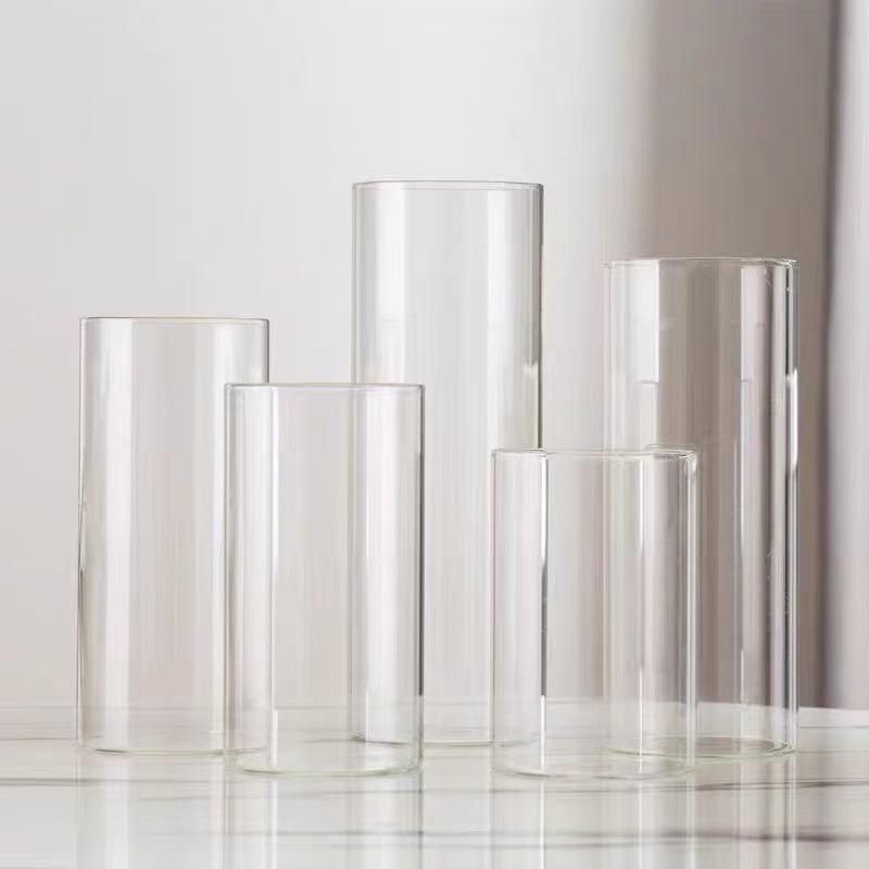 European Style Transparent Borosilicate Glass Candle Holder with Cork Seal for Wedding Aroma Candles. 47 bamboo lid